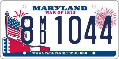 MD license plate 8MD1044