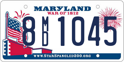 MD license plate 8MD1045