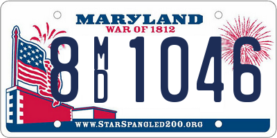 MD license plate 8MD1046