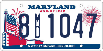 MD license plate 8MD1047