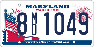 MD license plate 8MD1049