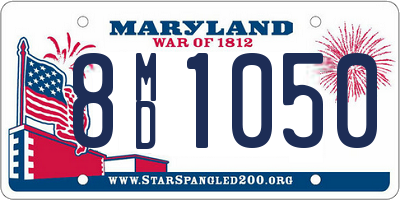 MD license plate 8MD1050