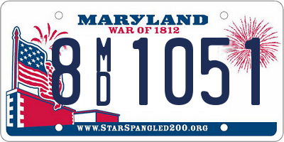 MD license plate 8MD1051