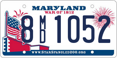 MD license plate 8MD1052