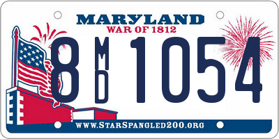 MD license plate 8MD1054