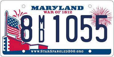 MD license plate 8MD1055