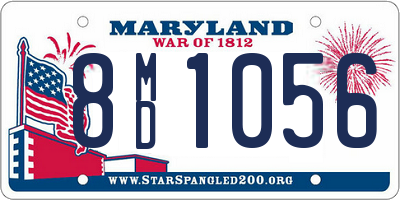 MD license plate 8MD1056