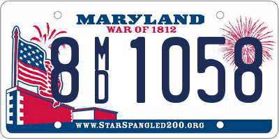 MD license plate 8MD1058