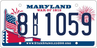MD license plate 8MD1059