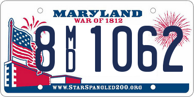 MD license plate 8MD1062