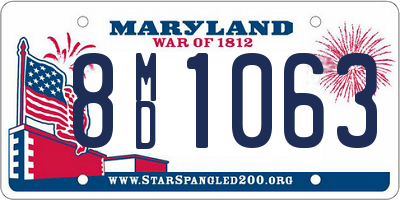 MD license plate 8MD1063