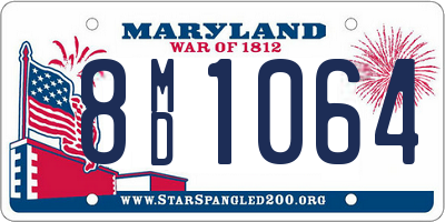 MD license plate 8MD1064