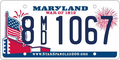 MD license plate 8MD1067