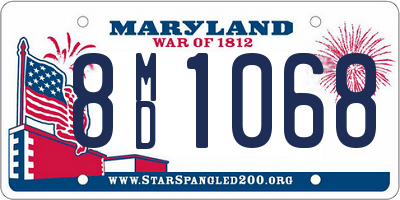 MD license plate 8MD1068