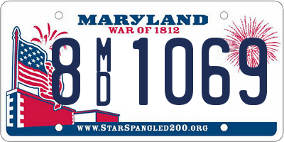 MD license plate 8MD1069