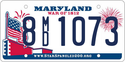 MD license plate 8MD1073