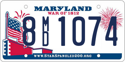 MD license plate 8MD1074