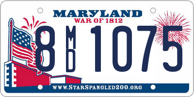 MD license plate 8MD1075