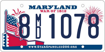 MD license plate 8MD1078