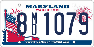 MD license plate 8MD1079