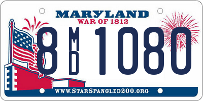 MD license plate 8MD1080