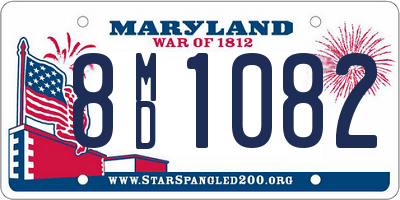 MD license plate 8MD1082