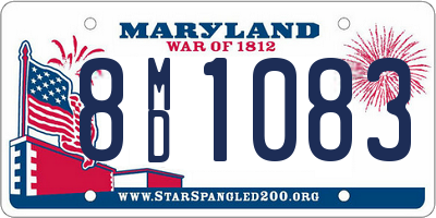 MD license plate 8MD1083