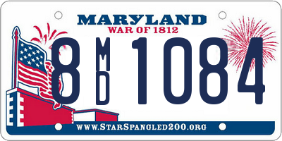 MD license plate 8MD1084