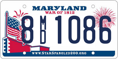 MD license plate 8MD1086