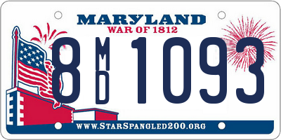 MD license plate 8MD1093