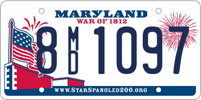 MD license plate 8MD1097