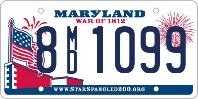 MD license plate 8MD1099