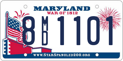 MD license plate 8MD1101