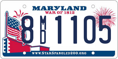 MD license plate 8MD1105
