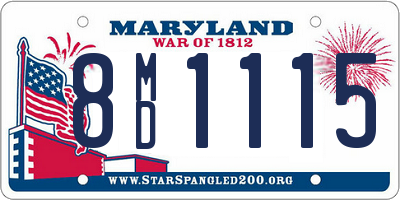 MD license plate 8MD1115