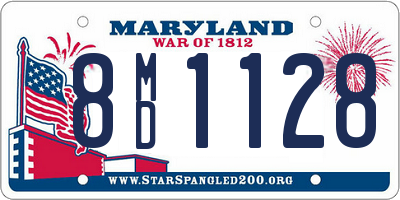 MD license plate 8MD1128