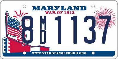 MD license plate 8MD1137