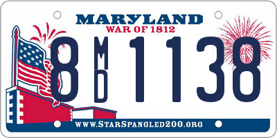 MD license plate 8MD1138