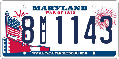 MD license plate 8MD1143