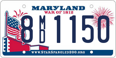 MD license plate 8MD1150