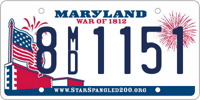 MD license plate 8MD1151