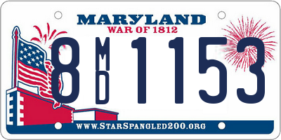 MD license plate 8MD1153