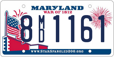 MD license plate 8MD1161