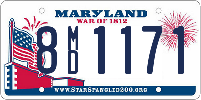 MD license plate 8MD1171