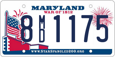 MD license plate 8MD1175