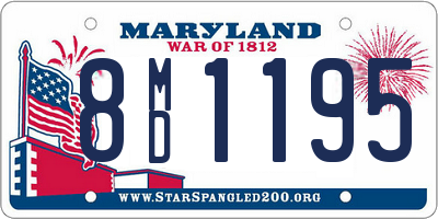 MD license plate 8MD1195