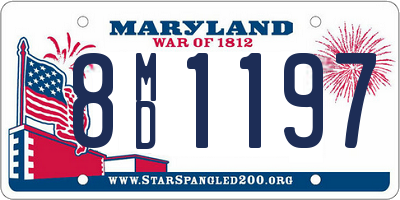 MD license plate 8MD1197