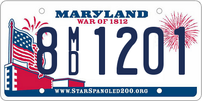 MD license plate 8MD1201