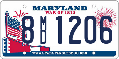 MD license plate 8MD1206