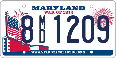 MD license plate 8MD1209